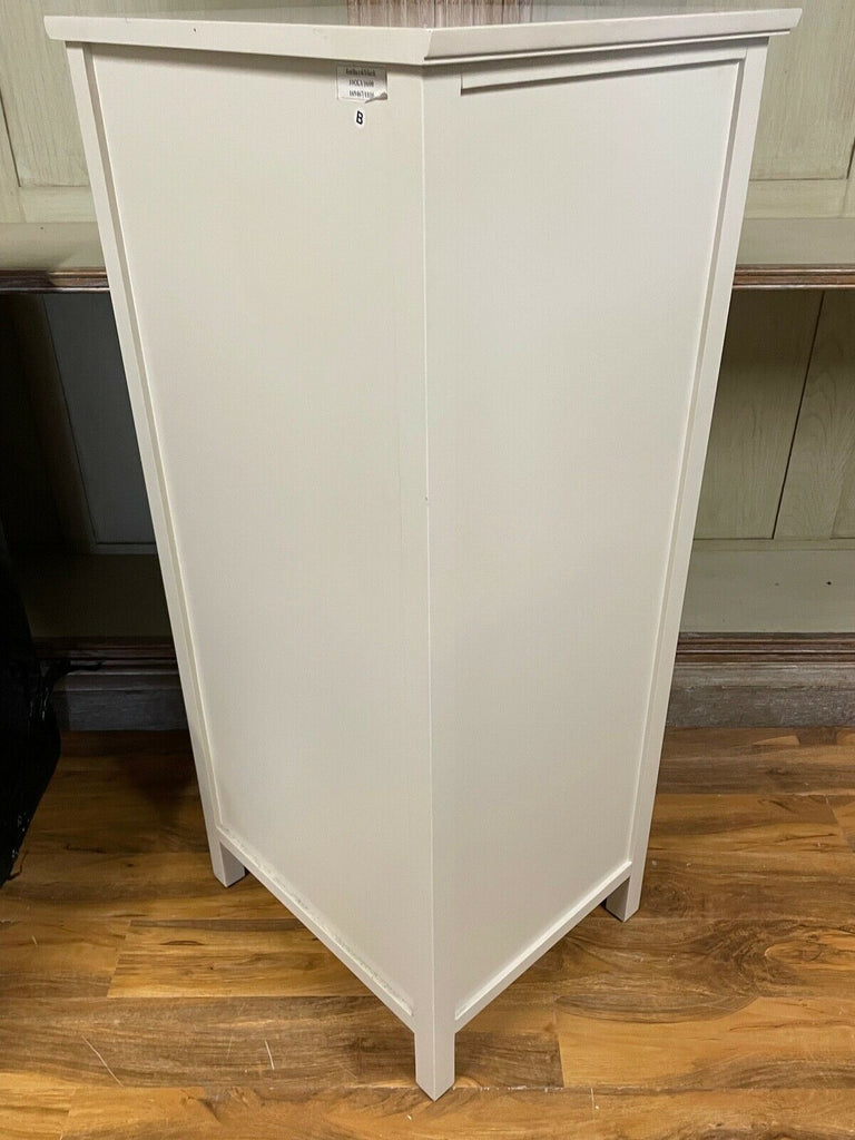 Feather and black extra tall tallboy chest of 6 drawers Neptune cream rrp £1115