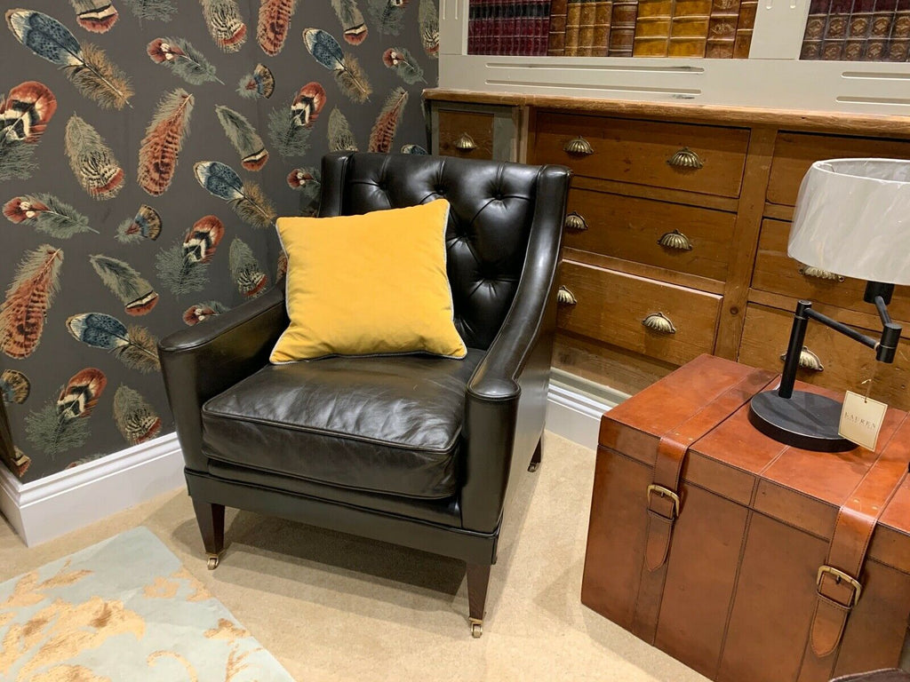 Ex Display George Smith Signature Leather Paris armchair chair rrp £5600