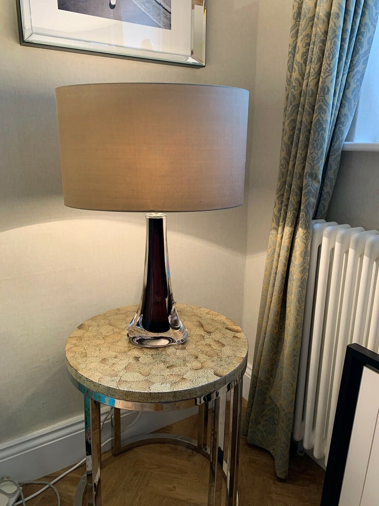 Ex Showhome Porta Romana Winged Perfume Bottle lamp PR shade aubergine rrp £2100