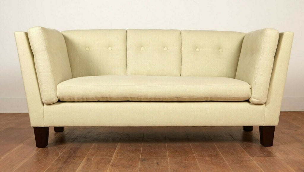 Ex Display George Smith Lancelot 3 seater sofa cream beige Asti fabric rrp £8700