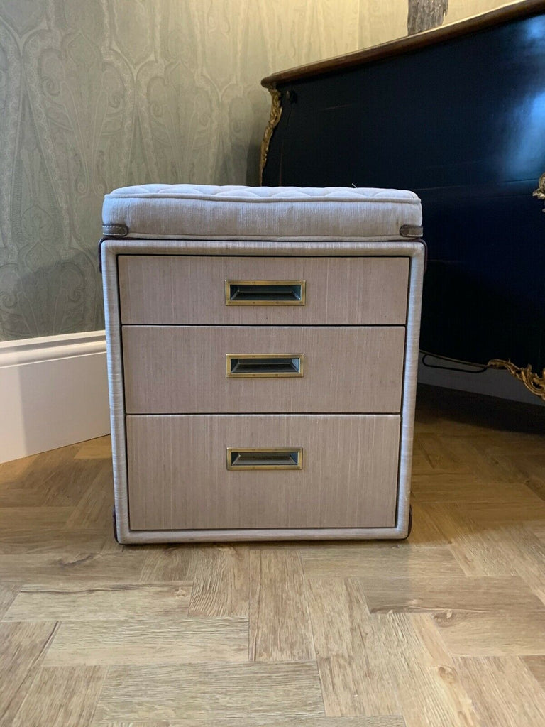 Ex showhome Starbay beige 3 drawer chest of drawers stool top & step cost £1800