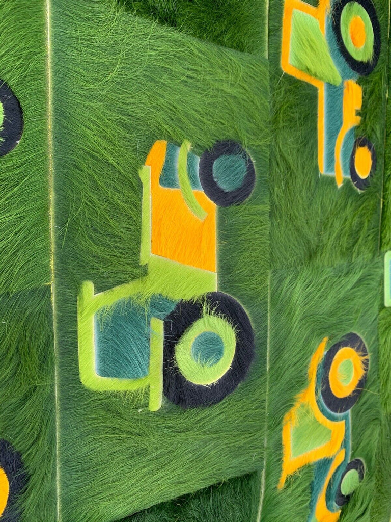 Amazing Kyle Bunting Fur hide Tractor rug cost £18,000,