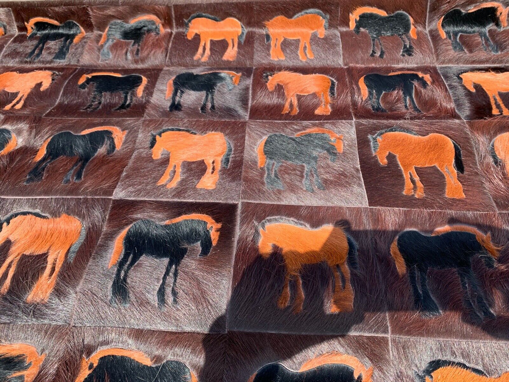 Amazing, Kyle Bunting fur hide horse detail rug cost £18,000