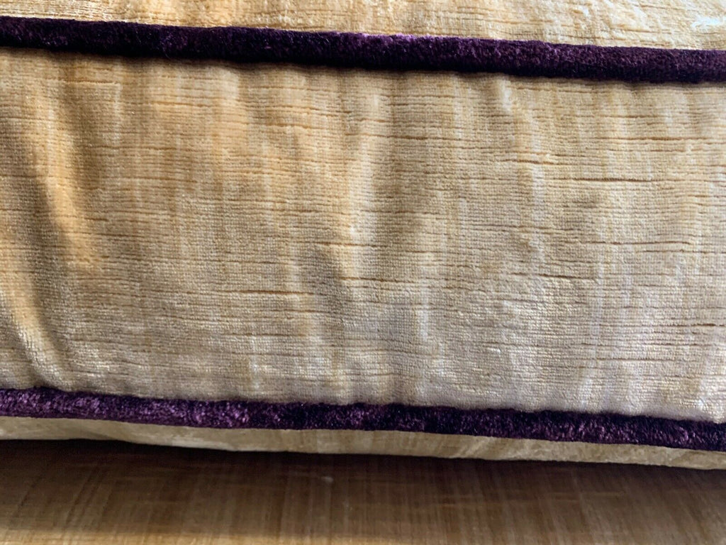 William Yeoward Champagne Velvet 4 seater sofa settee 267cm long rrp £25k B
