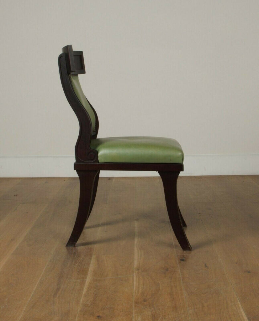 EX Display George Smith klysmos desk chair leather seat 2 available rrp £2430
