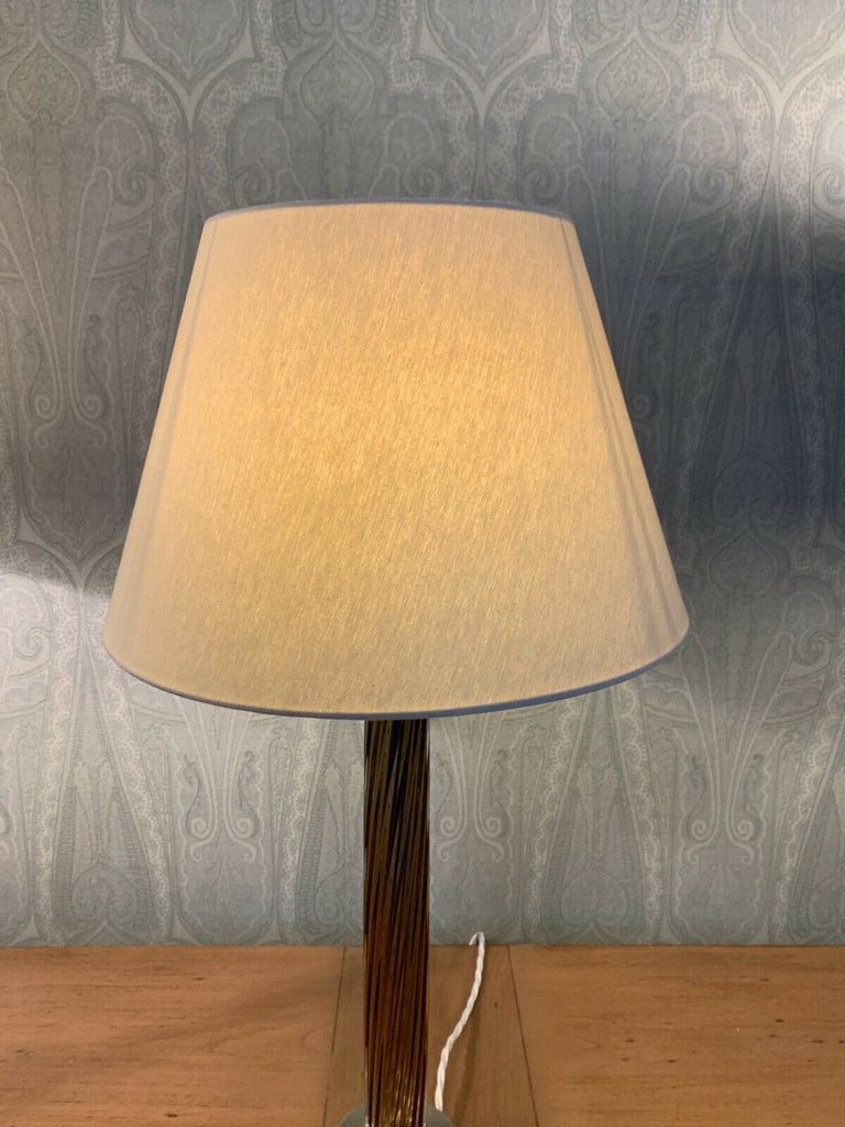 Best & Lloyd Glass Amber twist extra large table lamp  stunning quality