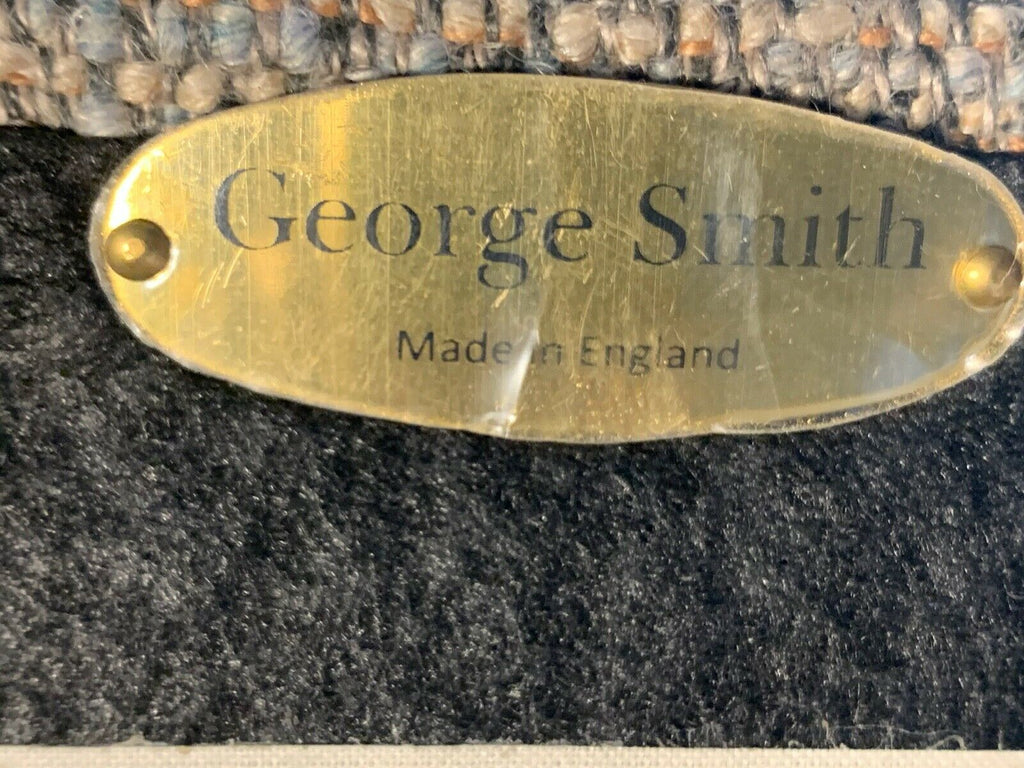 Ex Display George Smith Signature Minster armchair Mankind weave fabric rrp£6850