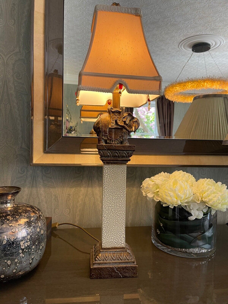 Stunning Quality Thomas Blakemore elephant pedestal table lamp lighting,