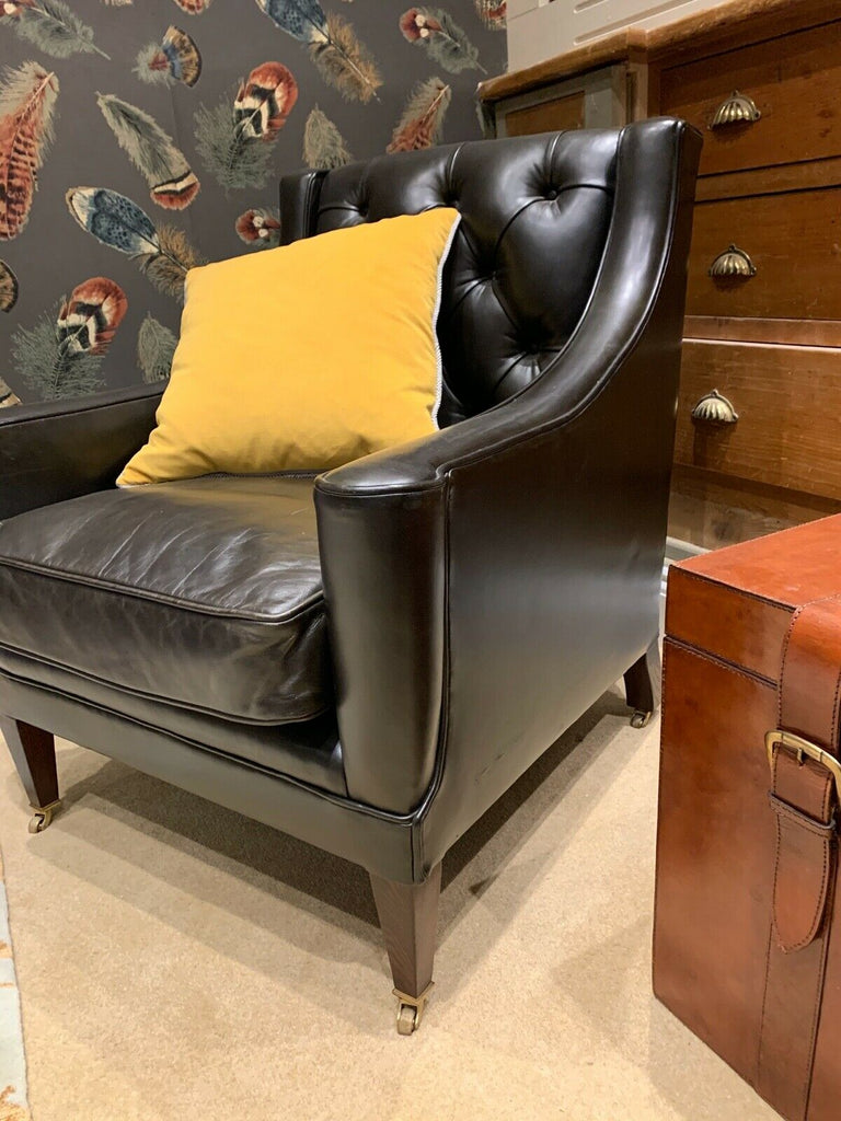 Ex Display George Smith Signature Leather Paris armchair chair rrp £5600
