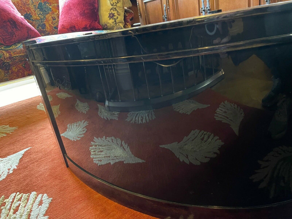 Kravt Original Brass and smoked glass Oval Coffee table