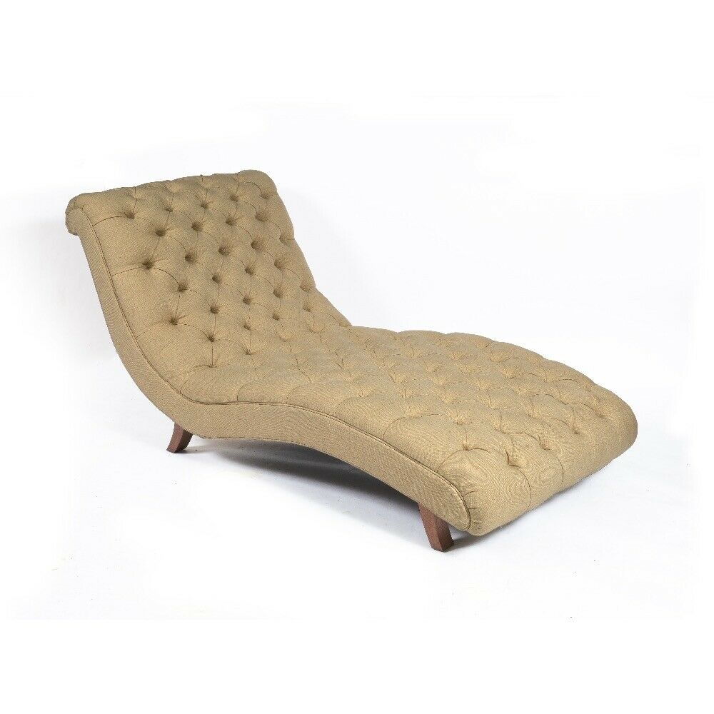 Ex Showhome George smith extra wide Brewster chaise rich beige fabric rrp £8300