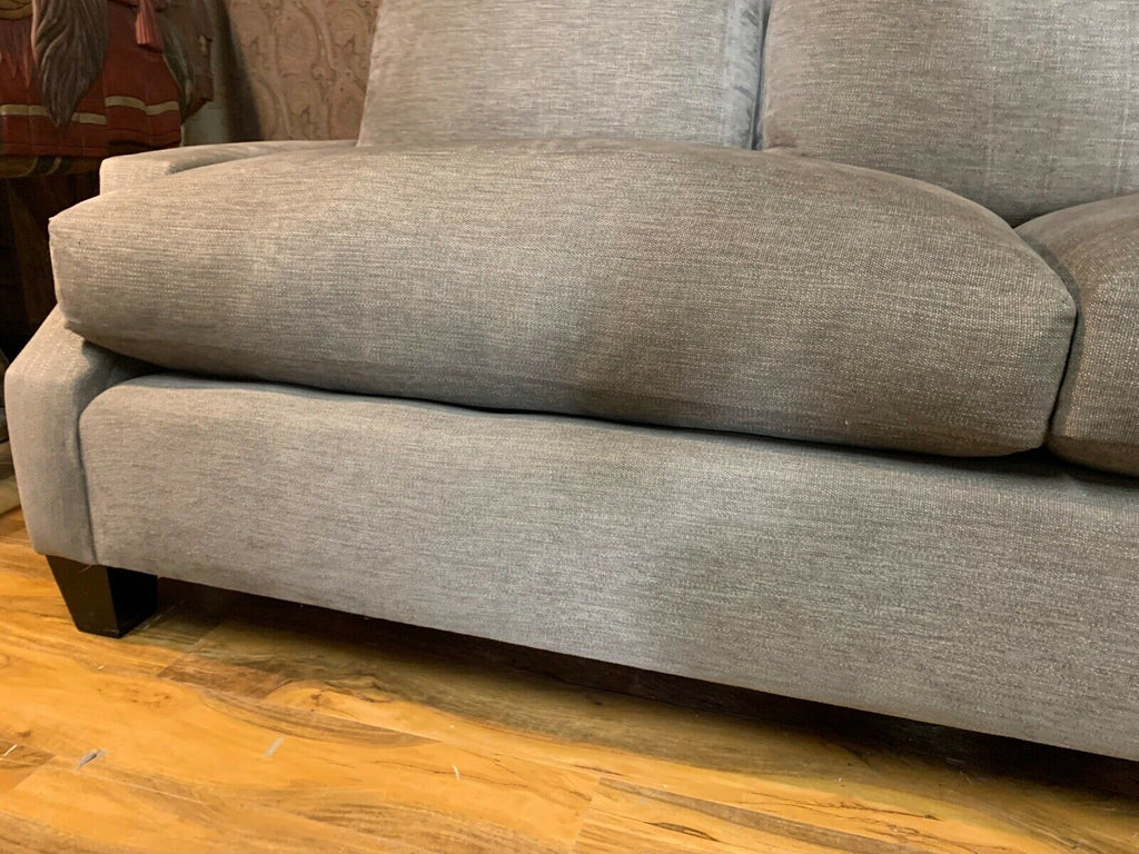 Ex Showhome Andrew Martin Pall Mall 3 seater sofa grey chenille fabric rrp £3750