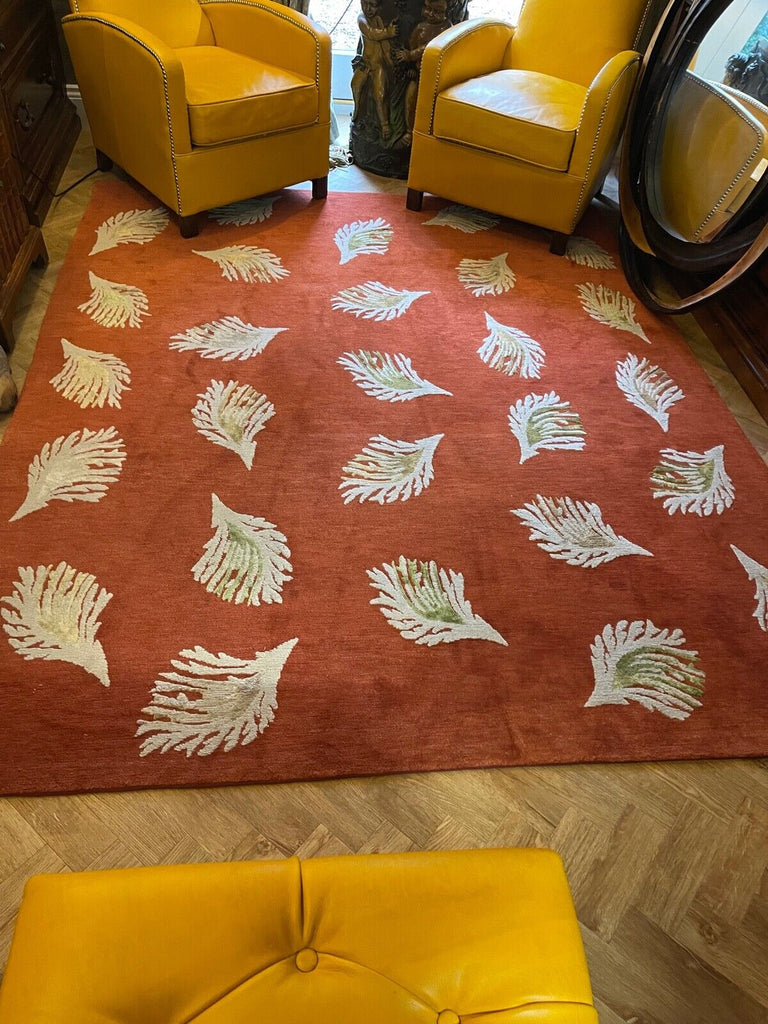 The Rug Company Wool & Silk Leaf Pattern rug rrp £4200