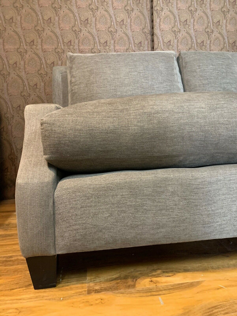 Ex Showhome Andrew Martin Pall Mall 3 seater sofa grey chenille fabric rrp £3750