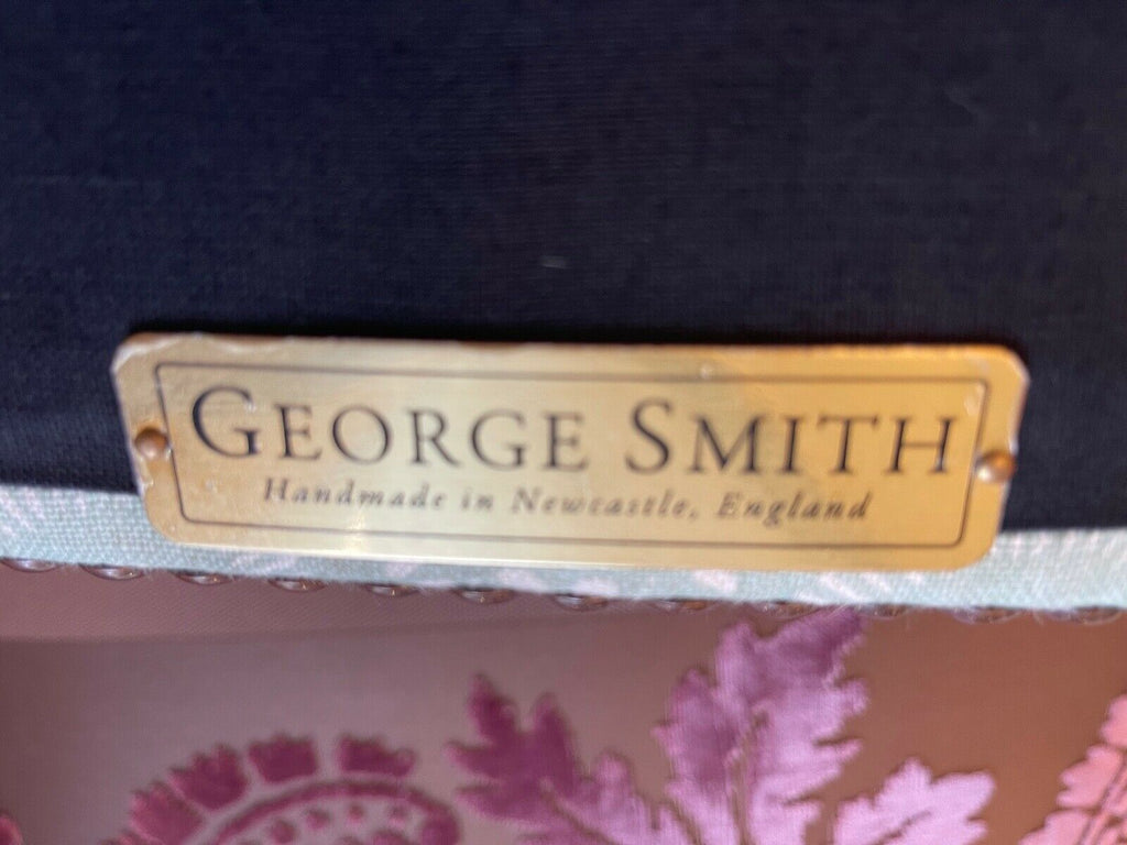 Ex Display George Smith oversized Gainsborough side chair, Raoul fabric rrp£2100