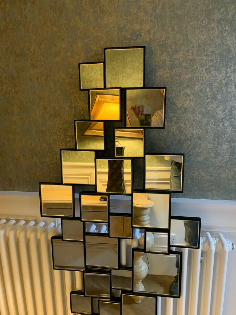 Ex Showhome Christopher Guy cubic large contemporary wall mirror rrp £3150