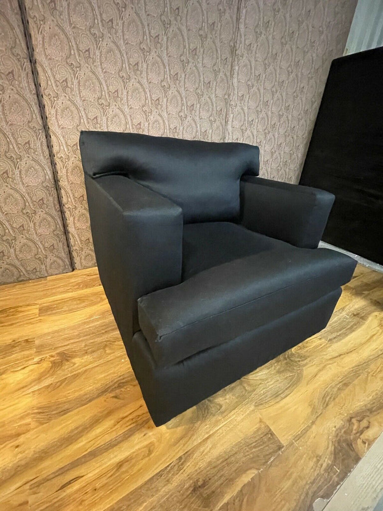 Ex Showhome Ralph Lauren Pryce Black lounge armchair reading chair rrp £4200